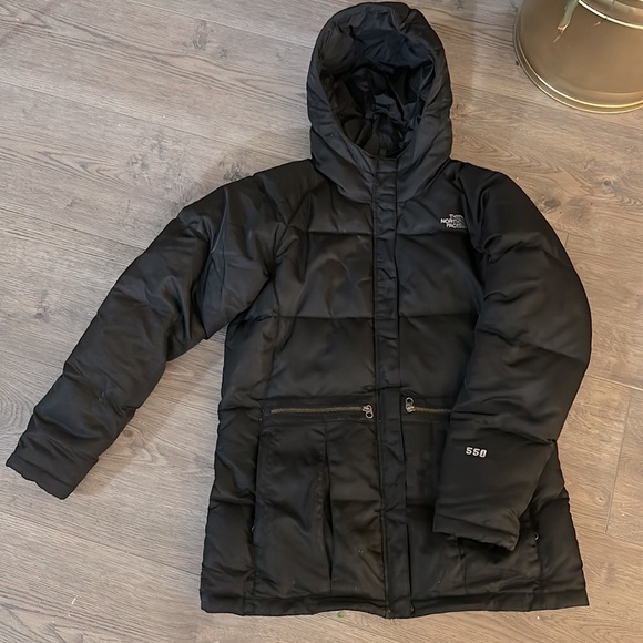 The NORTH FACE extended 550 down jacket women’s SMALL or girls XL - Picture 4 of 9